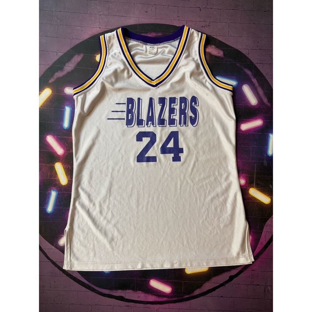 Vintage 1980's NBA Trail Blazers vintage jersey #24 Size Large Champion tag